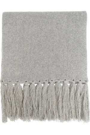 OFFICINE GENERALE Fringed wool scarf