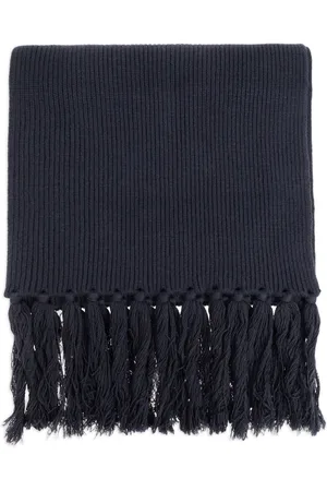 OFFICINE GENERALE Fringed wool scarf