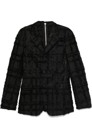 Comme des Garçons Fil-coupé effect blazer