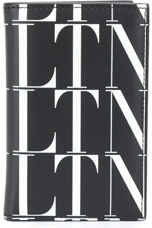 VALENTINO GARAVANI VLTN-print leather cardholder