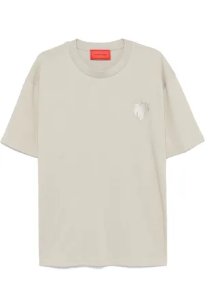 Vision Of Super Embroidered-Flaming-Heart T-shirt
