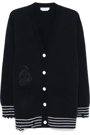 Alexander McQueen Reverse skull-embroidered cardigan