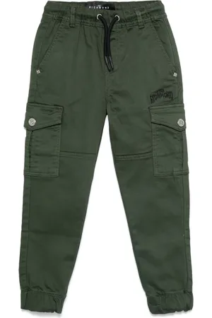 John Richmond Logo-embroidered trousers
