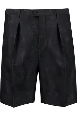 Saint Laurent Floral jacquard tailored shorts