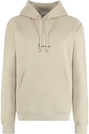 Saint Laurent Logo-print long-sleeved hoodie