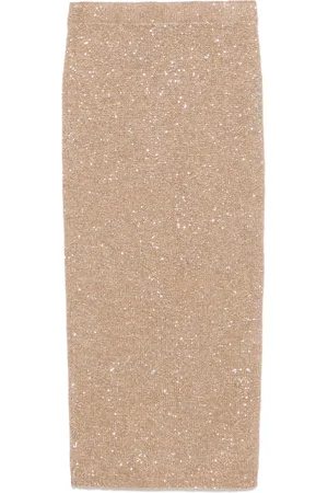 D.EXTERIOR Sequinned midi skirt