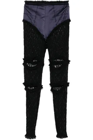 pushBUTTON Laced skinny trousers