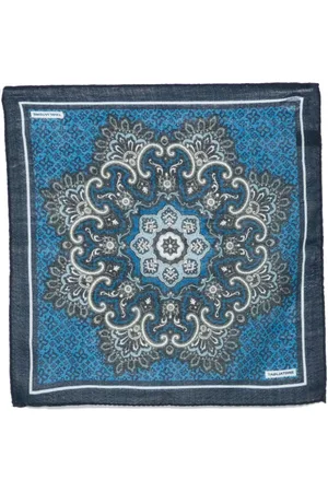 TAGLIATORE Paisley-print pocket scarf
