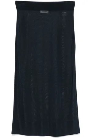 Saint Laurent Knitted pencil midi skirt