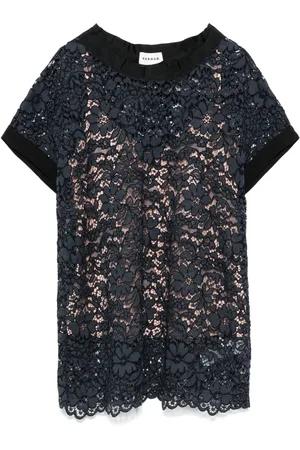 P.A.R.O.S.H. Corded-lace T-shirt