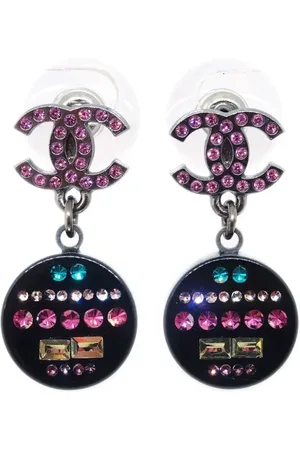 CHANEL 2011 CC drop earrings