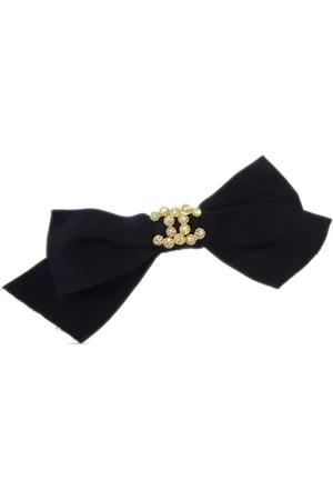 CHANEL 1990-2000s bow hair barrette