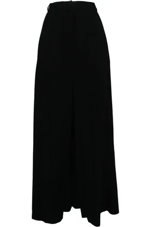 pushBUTTON Pleated A-line skirt