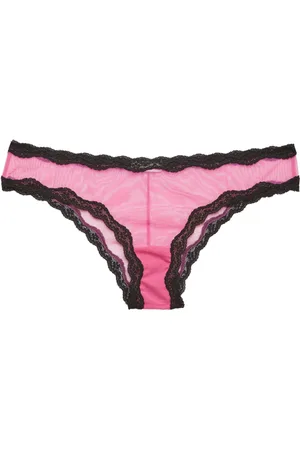 FLEUR DU MAL Sheer tulle bikini briefs