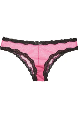 FLEUR DU MAL Sheer tulle bikini briefs