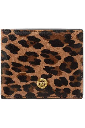 VERSACE Leopard print wallet
