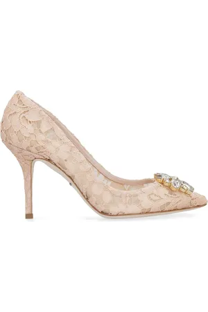 Dolce & Gabbana Rainbow Lace 90mm brooch-detail pumps