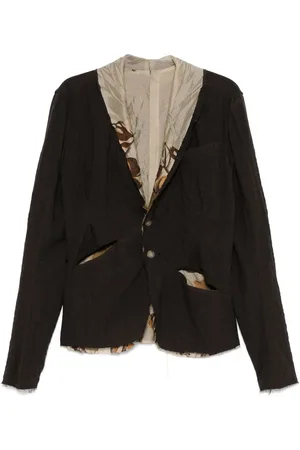 CHIAHUNG SU Contrasting-trim blazer