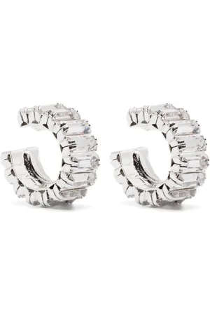 MAGDA BUTRYM Baguette-crystal earrings