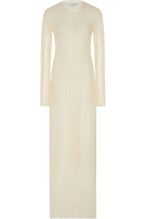 ROSETTA GETTY Sheer plissé dress