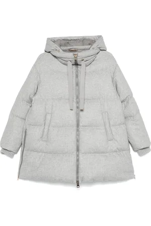 HERNO Mélange-effect puffer coat