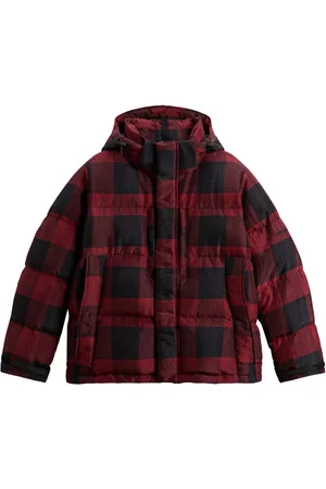 Woolrich Checked parka coat