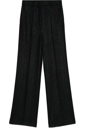 Manuel Ritz Lurex striped trousers