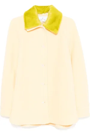 Manuel Ritz Faux-shearling-collar jacket