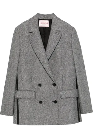 Iceberg Double-breasted herringbone blazer
