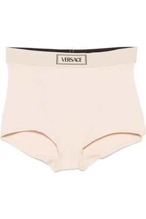 VERSACE 90s logo-waistband ribbed briefs