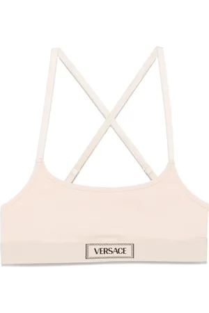 VERSACE 90s logo-underband bra
