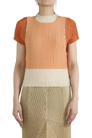 Issey Miyake Layered pleated blouse