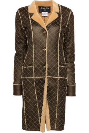 CHANEL 2004 leather coat