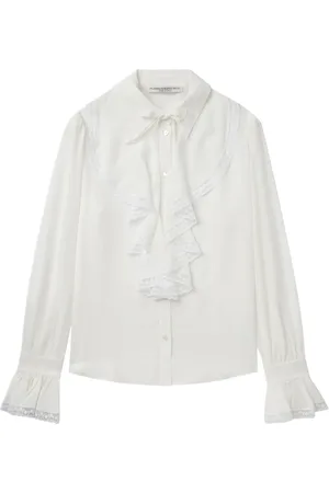 Alessandra Rich Ruffle-detailing blouse