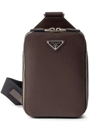 Prada Brique saffiano-leather bag