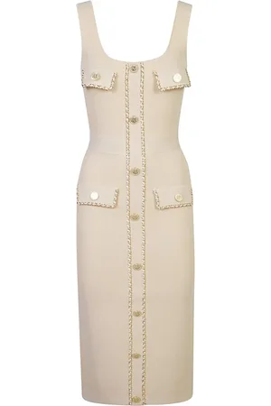 Elisabetta Franchi Chain-detail midi dress
