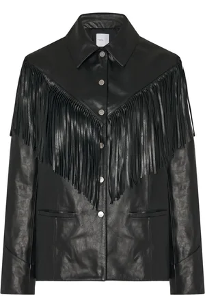 ROSETTA GETTY Fringe leather jacket