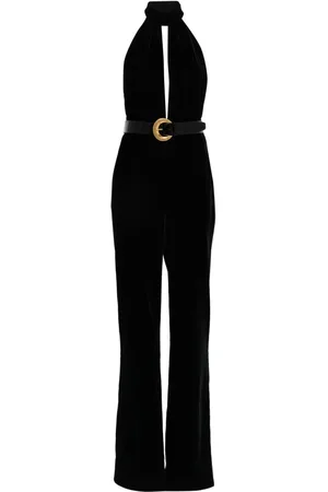 Tom Ford Belted velvet jumpsuit