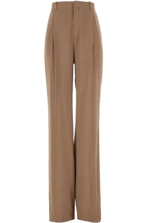 Saint Laurent Silk crepe trousers