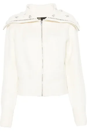 Maje Jewellery-neck cardigan