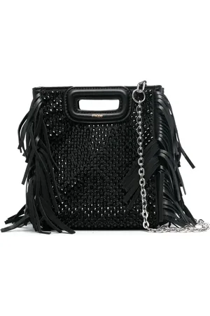 Maje Mini rhinestone-embellished tote bag