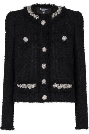 Balmain Embroidered tweed jacket