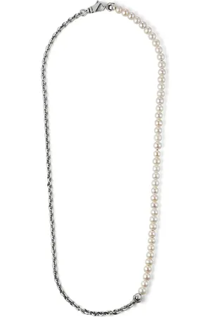 EMANUELE BICOCCHI Half Pearl chain necklace