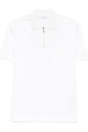 BRIONI Logo-embroidered polo shirt