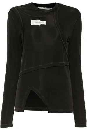 Feng Chen Wang Double-neck long-sleeves blouse
