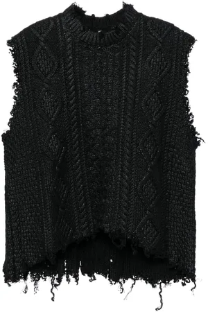 R13 Cable sweater vest