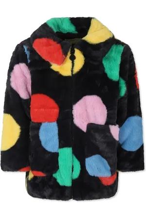 Stella McCartney Polka-dot faux-fur jacket