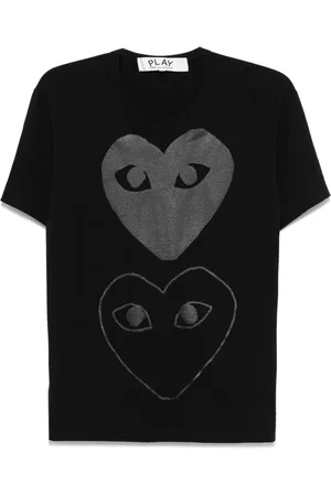 Comme des Garçons Double heart-print T-shirt