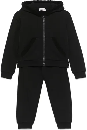Moncler Faux-shearling-trim tracksuit