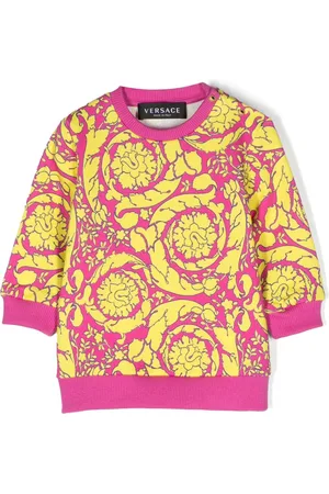 VERSACE Barocco-print cotton sweatshirt